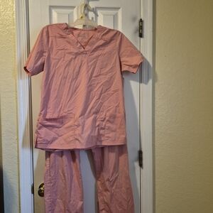 Peach Women's Scrub Set